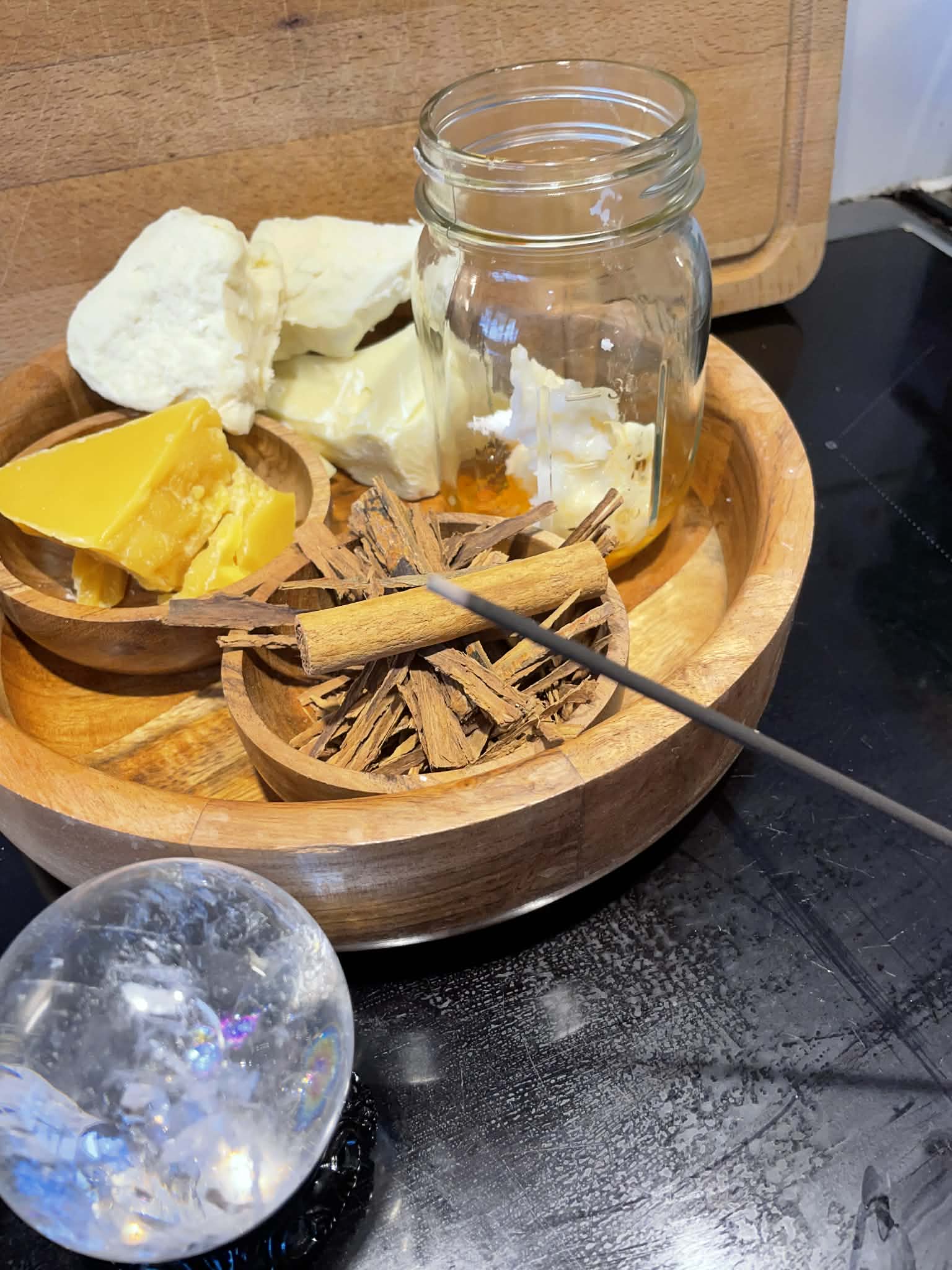 I Made Lip Balm. That's It. That's the Whole Thing. Pouring lip balm into tubes